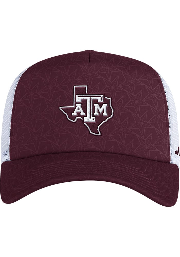 Adidas Texas A&M Aggies Foam Trucker Adjustable Hat - Maroon