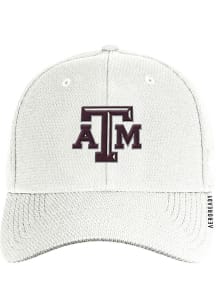Adidas Texas A&amp;M Aggies Mens White Coach Structured Flex Hat