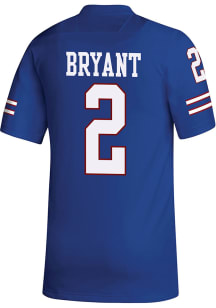 Cobee Bryant  Adidas Kansas Jayhawks Blue Replica Name And Number Football Jersey