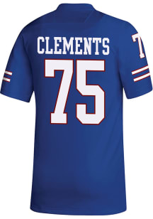 Calvin Clements  Adidas Kansas Jayhawks Blue Replica Name And Number Football Jersey