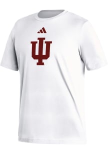 Adidas Indiana Hoosiers White Locker Logo Short Sleeve T Shirt