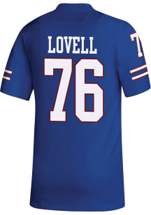Spencer Lovell  Adidas Kansas Jayhawks Blue Replica Name And Number Football Jersey
