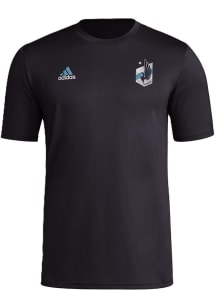 Adidas Minnesota United FC Black Local Stoic Short Sleeve T Shirt