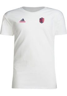 Adidas St Louis City SC Youth White Local Stoic Short Sleeve T-Shirt