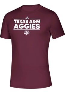 Adidas Texas A&amp;M Aggies Maroon Creator Short Sleeve T Shirt