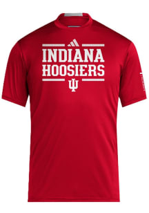 Indiana Hoosiers Crimson Adidas Designed 4 Training Short Sleeve T Shirt