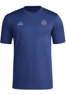 Adidas Philadelphia Union Navy Blue Local Stoic Short Sleeve T Shirt