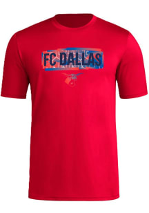 Adidas FC Dallas Red Local Pop Short Sleeve T Shirt