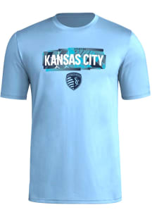 Adidas Sporting Kansas City Light Blue Local Pop Short Sleeve T Shirt