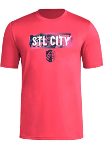 Adidas St Louis City SC Red Local Pop Short Sleeve T Shirt
