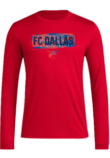 Adidas FC Dallas Red Local Pop Long Sleeve T-Shirt