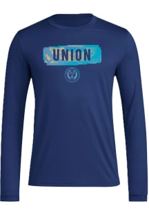 Adidas Philadelphia Union Navy Blue Local Pop Long Sleeve T-Shirt