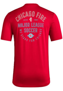 Adidas Chicago Fire Red Local Stoic Short Sleeve T Shirt