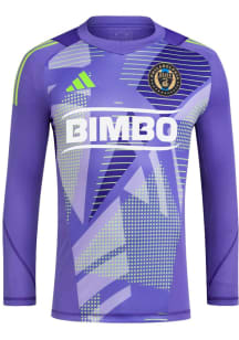 Philadelphia Union Mens Adidas Replica Soccer Tiro Goalkeeper Long Sleeve Jersey - Purple