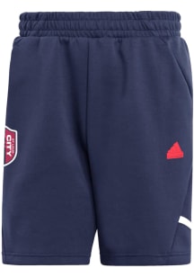 Adidas St Louis City SC Mens Navy Blue Travel Shorts