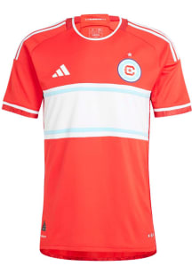 Chicago Fire Mens Adidas Authentic Soccer Home Jersey - Red