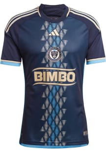 Philadelphia Union Mens Adidas Authentic Soccer Home Jersey - Navy Blue