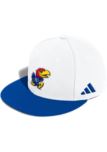 Adidas Kansas Jayhawks Mens Blue On Field Baseball Fitted Hat