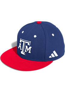 Adidas Texas A&amp;M Aggies Mens Navy Blue On Field Baseball Fitted Hat
