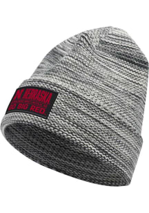 Adidas Nebraska Cornhuskers Grey Marl Trend Cuff Beanie Mens Knit Hat
