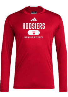 Adidas Indiana Hoosiers Crimson Designed 4 Training Long Sleeve T-Shirt