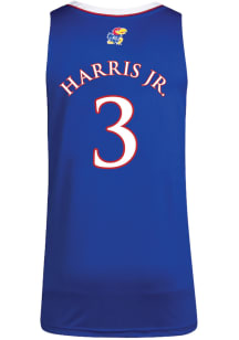 Dajuan Harris Jr  Adidas Kansas Jayhawks Blue Replica Name And Number Jersey