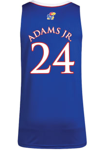 KJ Adams Jr  Adidas Kansas Jayhawks Blue Replica Name And Number Jersey