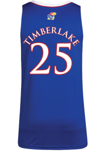 Nick Timberlake  Adidas Kansas Jayhawks Blue Replica Name And Number Jersey