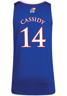 Patrick Cassidy  Adidas Kansas Jayhawks Blue Replica Name And Number Jersey