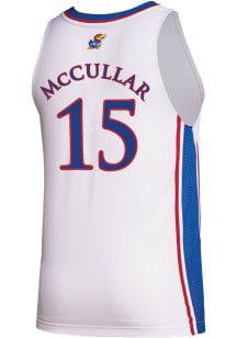 Kevin McCullar Jr  Adidas Kansas Jayhawks White Replica Name And Number Jersey