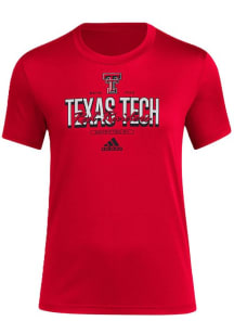 Adidas Texas Tech Red Raiders Womens Red Chimara Fresh Short Sleeve T-Shirt