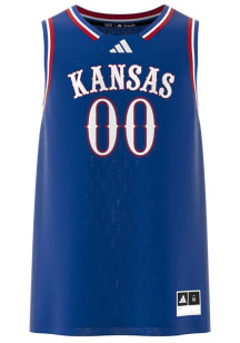 Adidas Kansas Jayhawks Blue Swingman Number One Jersey