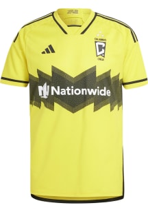 Columbus Crew Mens Adidas Authentic Soccer Home Jersey - Yellow