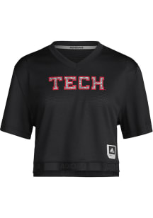 Patrick Mahomes Texas Tech Red Raiders Womens Crop Fashion Football Jersey - Black