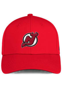 Adidas New Jersey Devils Mens Red Structured Stretch Flex Hat