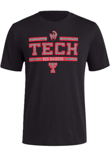 Patrick Mahomes  Texas Tech Red Raiders Black Adidas House Of Blend Short Sleeve T Shirt