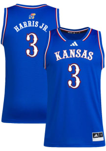 Dajuan Harris Jr  Adidas Kansas Jayhawks Blue Swingman NIL Jersey