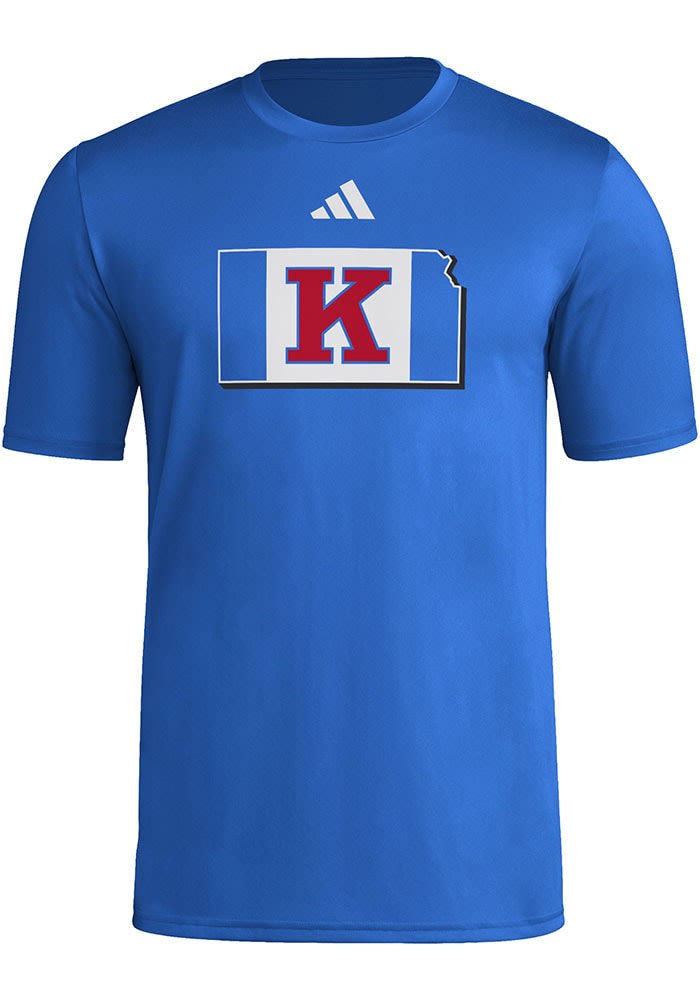 KANSAS JAYHAWKS Tシャツ Lサイズ Men's Royal Kansas Jayhawks Comfort Colors Campus Icon T-Shirt