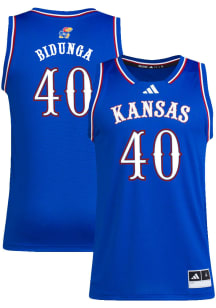 Flory Bidunga  Adidas Kansas Jayhawks Blue Swingman NIL Jersey