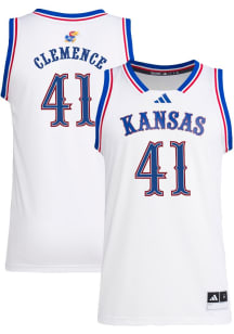 Zach Clemence  Adidas Kansas Jayhawks White Swingman NIL Jersey