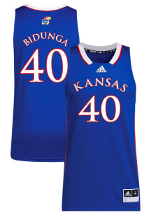 Flory Bidunga  Adidas Kansas Jayhawks Blue NIL Game Jersey