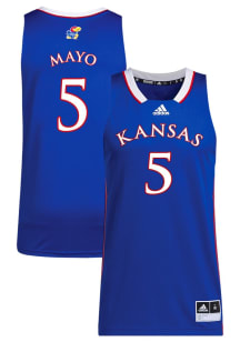 Zeke Mayo  Adidas Kansas Jayhawks Blue NIL Game Jersey