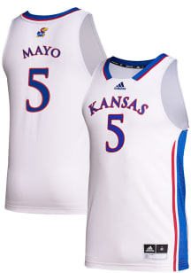 Zeke Mayo  Adidas Kansas Jayhawks White NIL Game Jersey