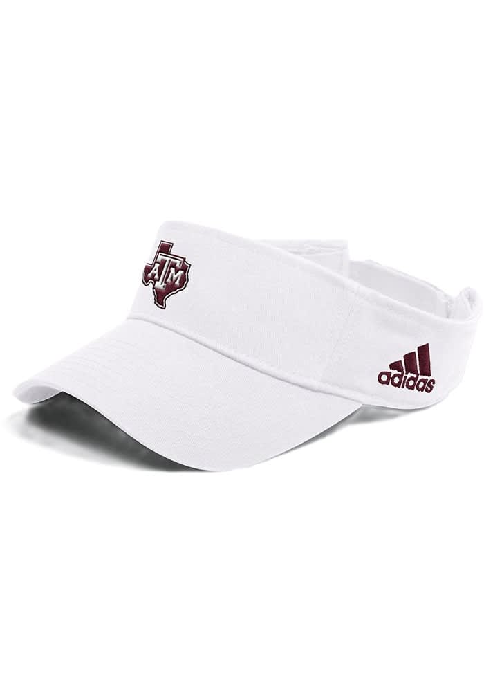 Texas A&M Aggies LR 217 White Adidas Adjustable Visor