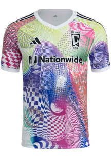 Adidas Columbus Crew Mens White Pride Pre-match Jersey