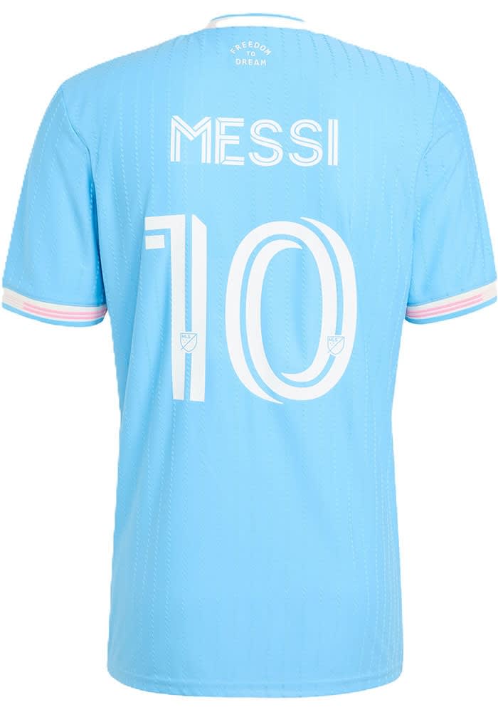 Lionel Messi Inter Miami CF Mens Authentic Soccer LIGHT BLUE Third
