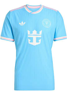 Inter Miami CF Mens Adidas Replica Soccer Third Jersey - Light Blue