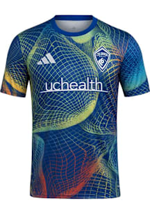 Adidas Colorado Rapids Mens Blue United We Play Pre-match Jersey