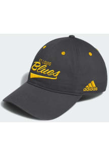 Adidas St Louis Blues Tailsweep Slouch Adjustable Hat - Grey