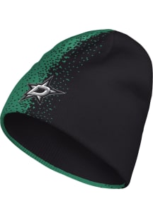 Adidas Dallas Stars Black Half and Half Cuffless Beanie Mens Knit Hat